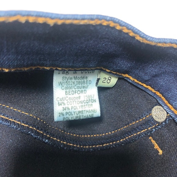Rag & Bone Mid rise 28x30 Skinny Bedford - Picture 8 of 11